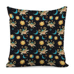 Cute Cartoon Taurus Pattern Print Pillow Cover
