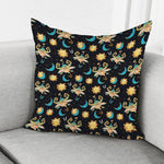 Cute Cartoon Taurus Pattern Print Pillow Cover