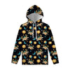 Cute Cartoon Taurus Pattern Print Pullover Hoodie