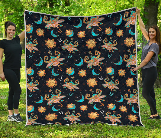 Cute Cartoon Taurus Pattern Print Quilt