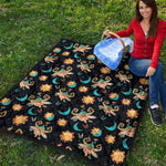 Cute Cartoon Taurus Pattern Print Quilt