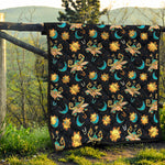 Cute Cartoon Taurus Pattern Print Quilt