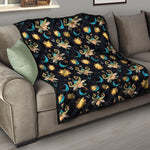 Cute Cartoon Taurus Pattern Print Quilt