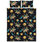 Cute Cartoon Taurus Pattern Print Quilt Bed Set