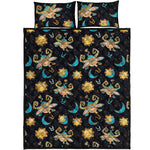 Cute Cartoon Taurus Pattern Print Quilt Bed Set