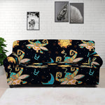 Cute Cartoon Taurus Pattern Print Sofa Cover