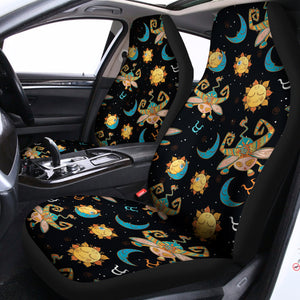 Cute Cartoon Taurus Pattern Print Universal Fit Car Seat Covers