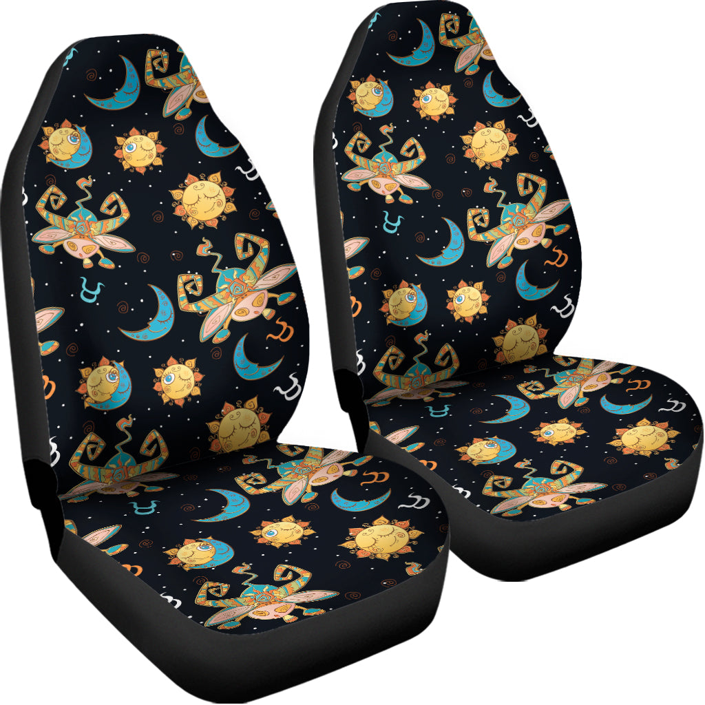 Cute Cartoon Taurus Pattern Print Universal Fit Car Seat Covers