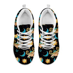 Cute Cartoon Taurus Pattern Print White Sneakers