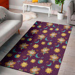 Cute Cartoon Virgo Pattern Print Area Rug