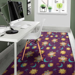 Cute Cartoon Virgo Pattern Print Area Rug