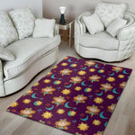 Cute Cartoon Virgo Pattern Print Area Rug
