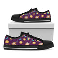 Cute Cartoon Virgo Pattern Print Black Low Top Sneakers