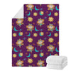 Cute Cartoon Virgo Pattern Print Blanket