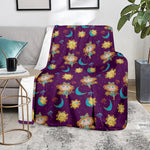 Cute Cartoon Virgo Pattern Print Blanket