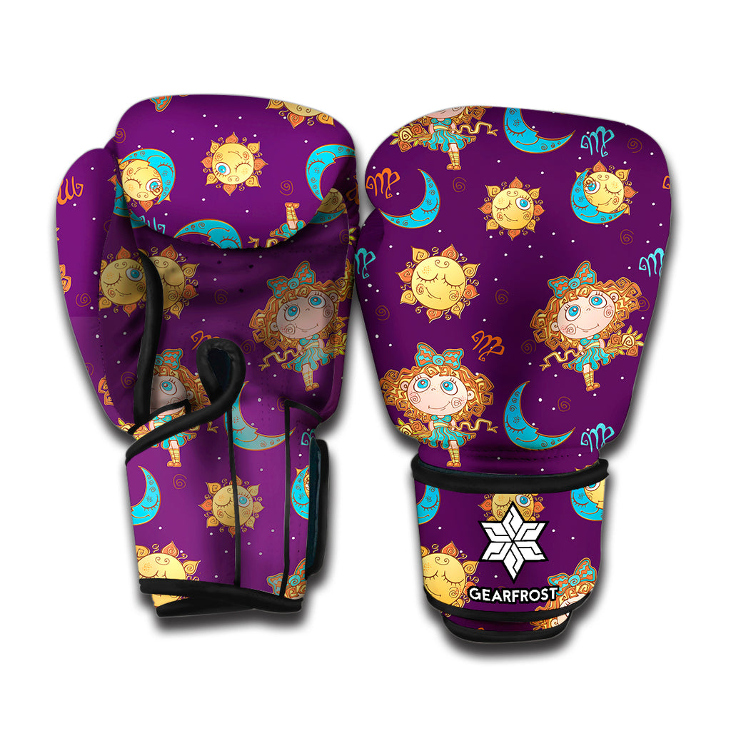 Cute Cartoon Virgo Pattern Print Boxing Gloves