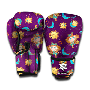 Cute Cartoon Virgo Pattern Print Boxing Gloves