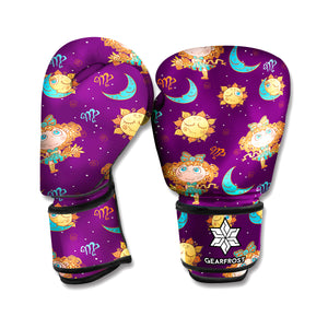 Cute Cartoon Virgo Pattern Print Boxing Gloves