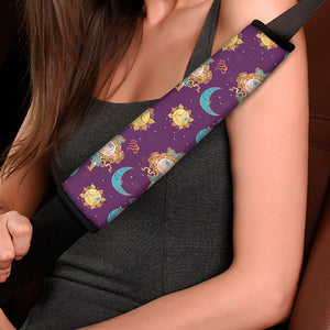 Cute Cartoon Virgo Pattern Print Car Seat Belt Covers