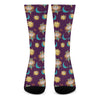 Cute Cartoon Virgo Pattern Print Crew Socks