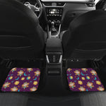 Cute Cartoon Virgo Pattern Print Front and Back Car Floor Mats