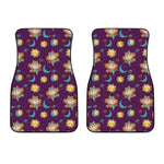 Cute Cartoon Virgo Pattern Print Front Car Floor Mats