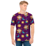 Cute Cartoon Virgo Pattern Print Men's T-Shirt