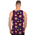 Cute Cartoon Virgo Pattern Print Men's Tank Top