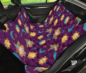 Cute Cartoon Virgo Pattern Print Pet Car Back Seat Cover