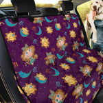 Cute Cartoon Virgo Pattern Print Pet Car Back Seat Cover