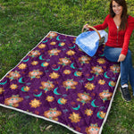 Cute Cartoon Virgo Pattern Print Quilt