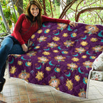 Cute Cartoon Virgo Pattern Print Quilt