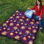 Cute Cartoon Virgo Pattern Print Quilt