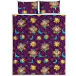 Cute Cartoon Virgo Pattern Print Quilt Bed Set