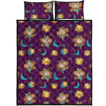 Cute Cartoon Virgo Pattern Print Quilt Bed Set