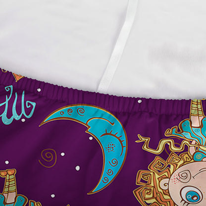 Cute Cartoon Virgo Pattern Print Sofa Cover