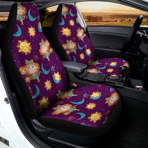 Cute Cartoon Virgo Pattern Print Universal Fit Car Seat Covers