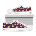 Cute Cartoon Virgo Pattern Print White Low Top Shoes