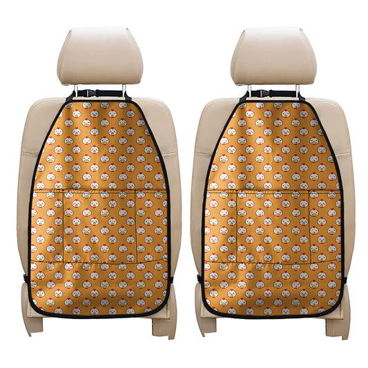 Cute Chicken Emoji Pattern Print Car Seat Organizers