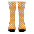 Cute Chicken Emoji Pattern Print Crew Socks