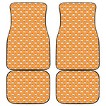 Cute Chicken Emoji Pattern Print Front and Back Car Floor Mats