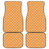 Cute Chicken Emoji Pattern Print Front and Back Car Floor Mats