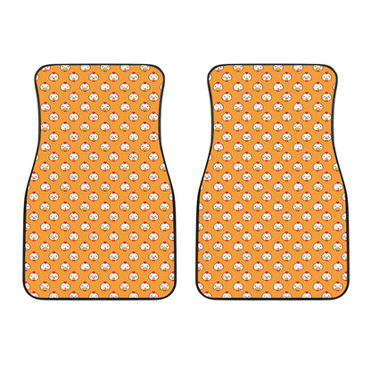 Cute Chicken Emoji Pattern Print Front Car Floor Mats
