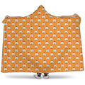 Cute Chicken Emoji Pattern Print Hooded Blanket