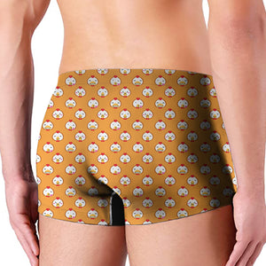 Cute Chicken Emoji Pattern Print Men's Boxer Briefs