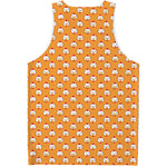 Cute Chicken Emoji Pattern Print Men's Tank Top