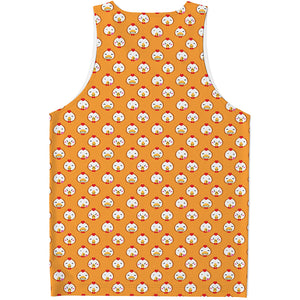 Cute Chicken Emoji Pattern Print Men's Tank Top