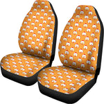 Cute Chicken Emoji Pattern Print Universal Fit Car Seat Covers