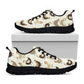 Cute Chicken Pattern Print Black Running Shoes