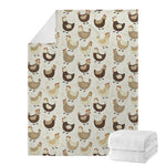 Cute Chicken Pattern Print Blanket